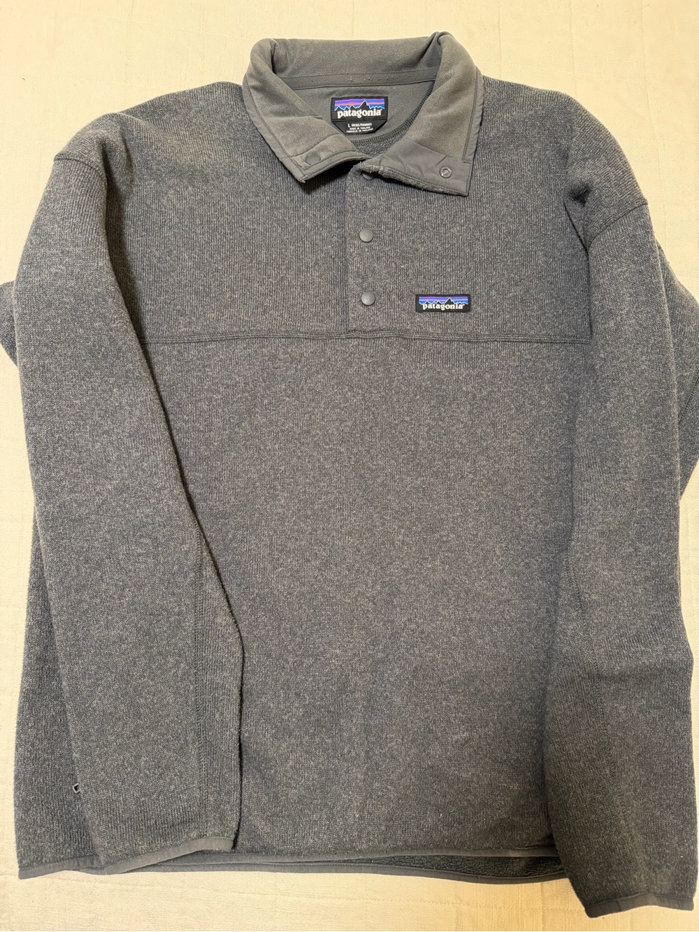 Patagonia Charcoal Gray Snap-T Pullover